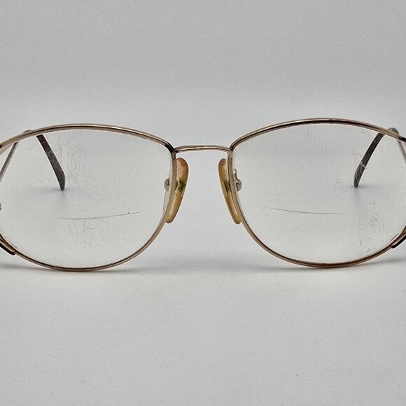 Christian Dior 2857 41 Gold Tortoise Oval Eyeglasses Frame Italy 56-16-130 main image 11